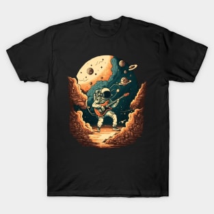 Get Your Astronaut Playing Guitar T-Shirt Today! T-Shirt